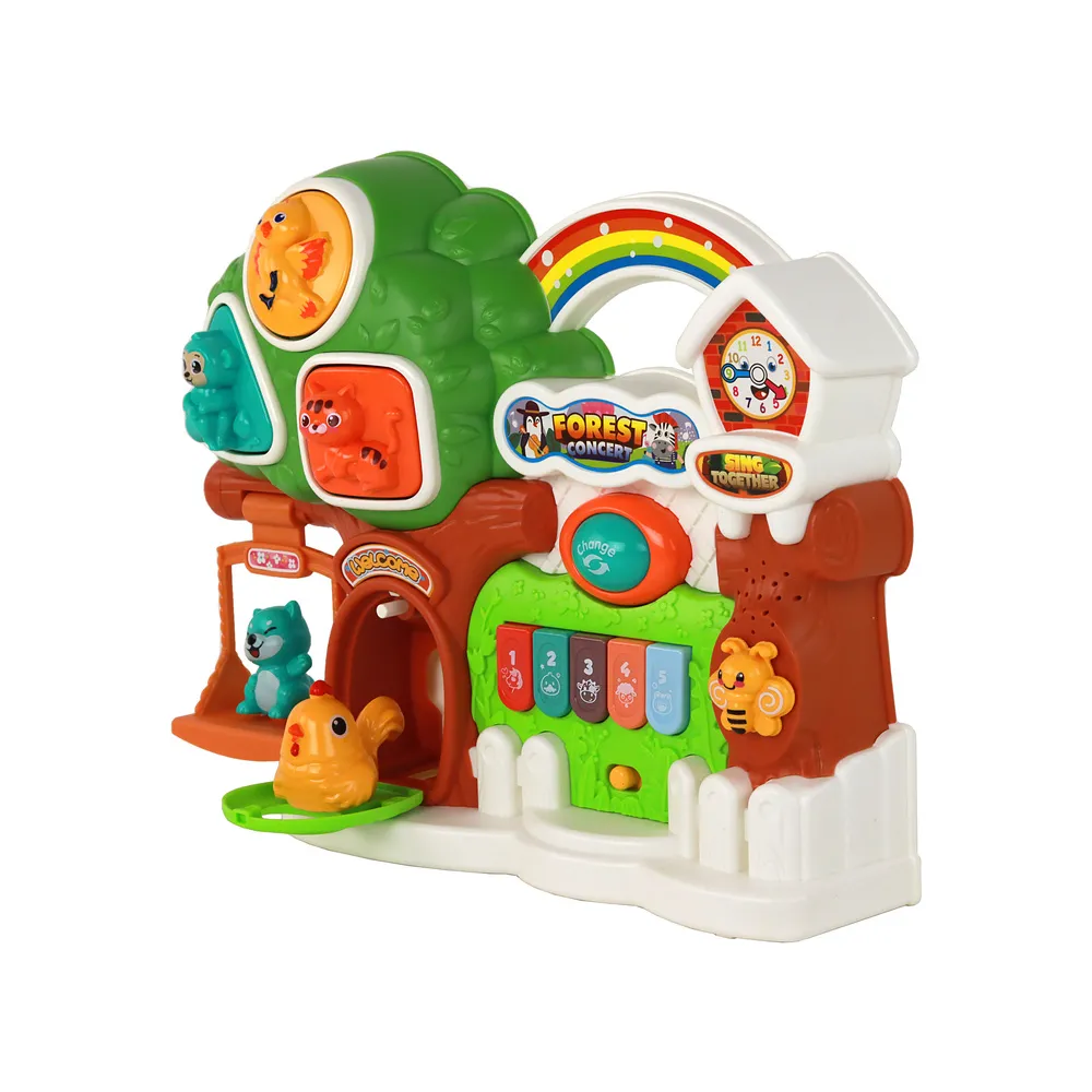 Panel edukacyjny Las Zwierzątka z efektami świetlnymi i dźwiękowymi