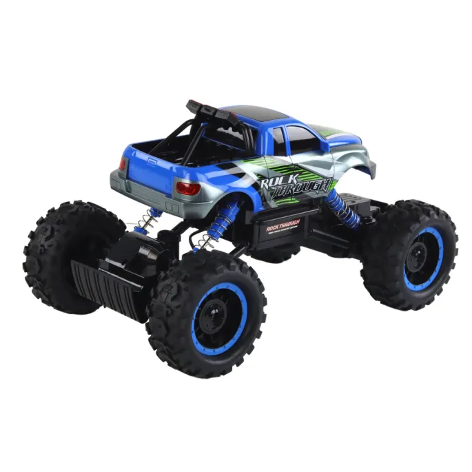 Auto RC 1:14 z napędem 4x4 podczas pokonywania przeszkód