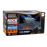 Zestaw: zdalnie sterowany samochód terenowy RC, akumulator i pilot