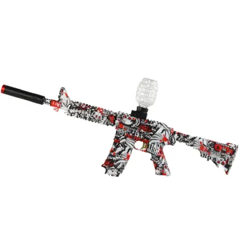 Elektryczny Karabin Na Kulki Wodne Okulary Czerwone Grafiti