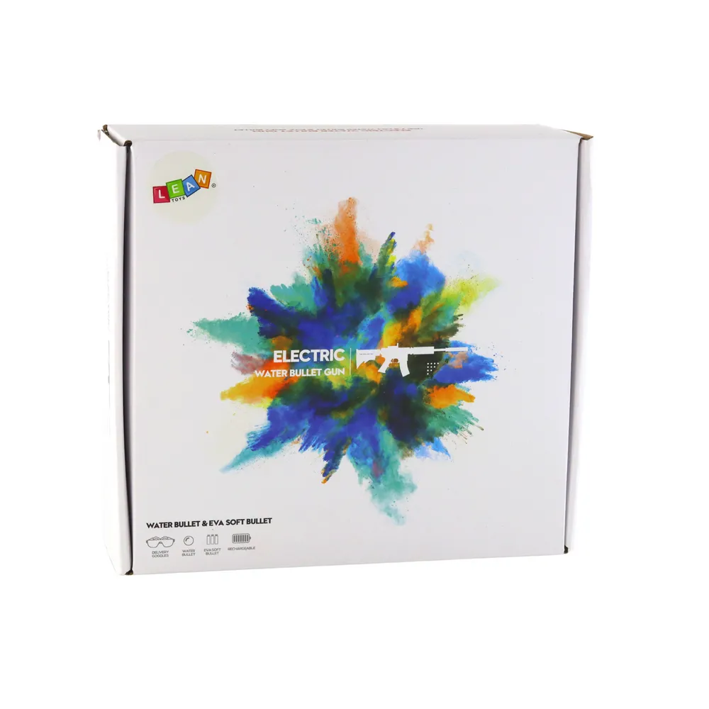 Zabawkowy karabin na kulki wodne z akumulatorem, idealny na letnią rozrywkę