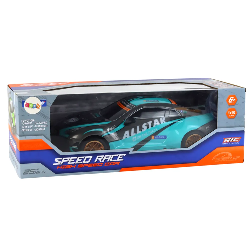 Pilot i komplet akcesoriów do zdalnie sterowanego samochodu sportowego