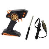 Sportowe auto RC w skali 1:10 z efektami LED prezentowane z boku