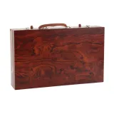 Zestaw Artystyczny w Drewnianej Walizce 123 Elementy