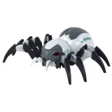 Interaktywny duży pająk RC z podświetlanymi oczami na białym tle
