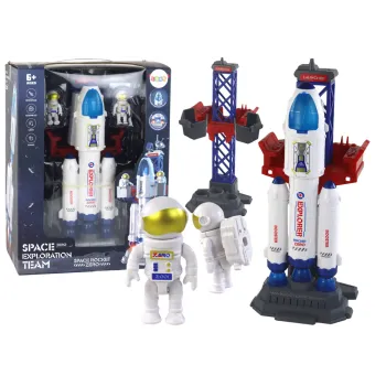 Zestaw rakieta kosmiczna Rocket Zero i figurki astronautów do zabawy edukacyjnej