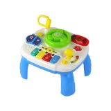 Edukacyjny stolik 2w1 dla dzieci z funkcją tablicy i kierownicą