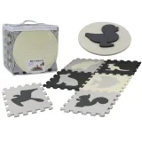 Kontrastowa mata piankowa z 28 elementów w odcieniach szarości dla dzieci