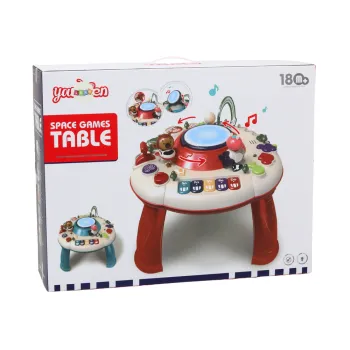 Panel edukacyjny dla dzieci z ruchomymi kołami zębatymi i przeplatanką