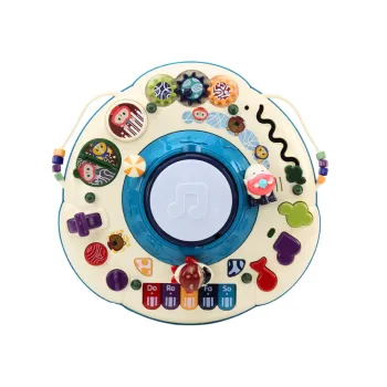 Stolik edukacyjny wspierający rozwój zmysłów i koordynacji ruchowej dziecka