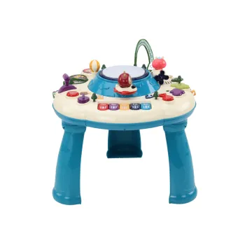 Zabawka wielofunkcyjna dla maluchów z pianinkiem, bębenkiem i przekładkami