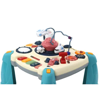 Kosmiczny stoliczek muzyczny wspierający rozwój małego dziecka