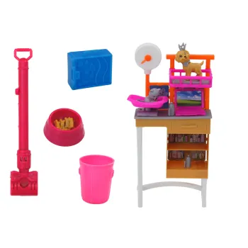 Edukacyjny zestaw z lalką, zwierzętami i wyposażeniem weterynaryjnym