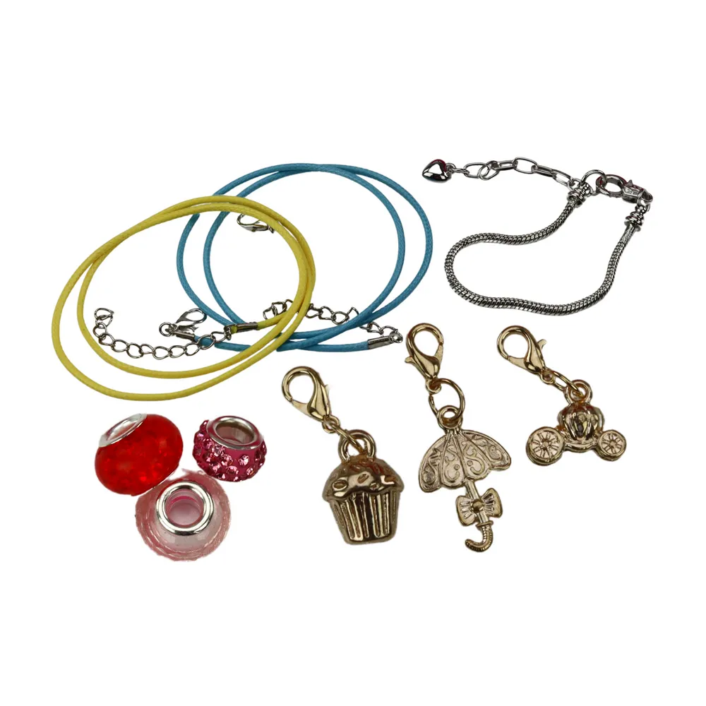 Zestaw do Tworzenia Bransoletek Biżuterii Koraliki Zawieszki