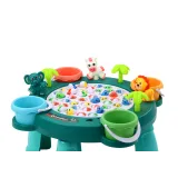 Dziecięca gra zręcznościowa łowienie rybek, zielony stoliczek