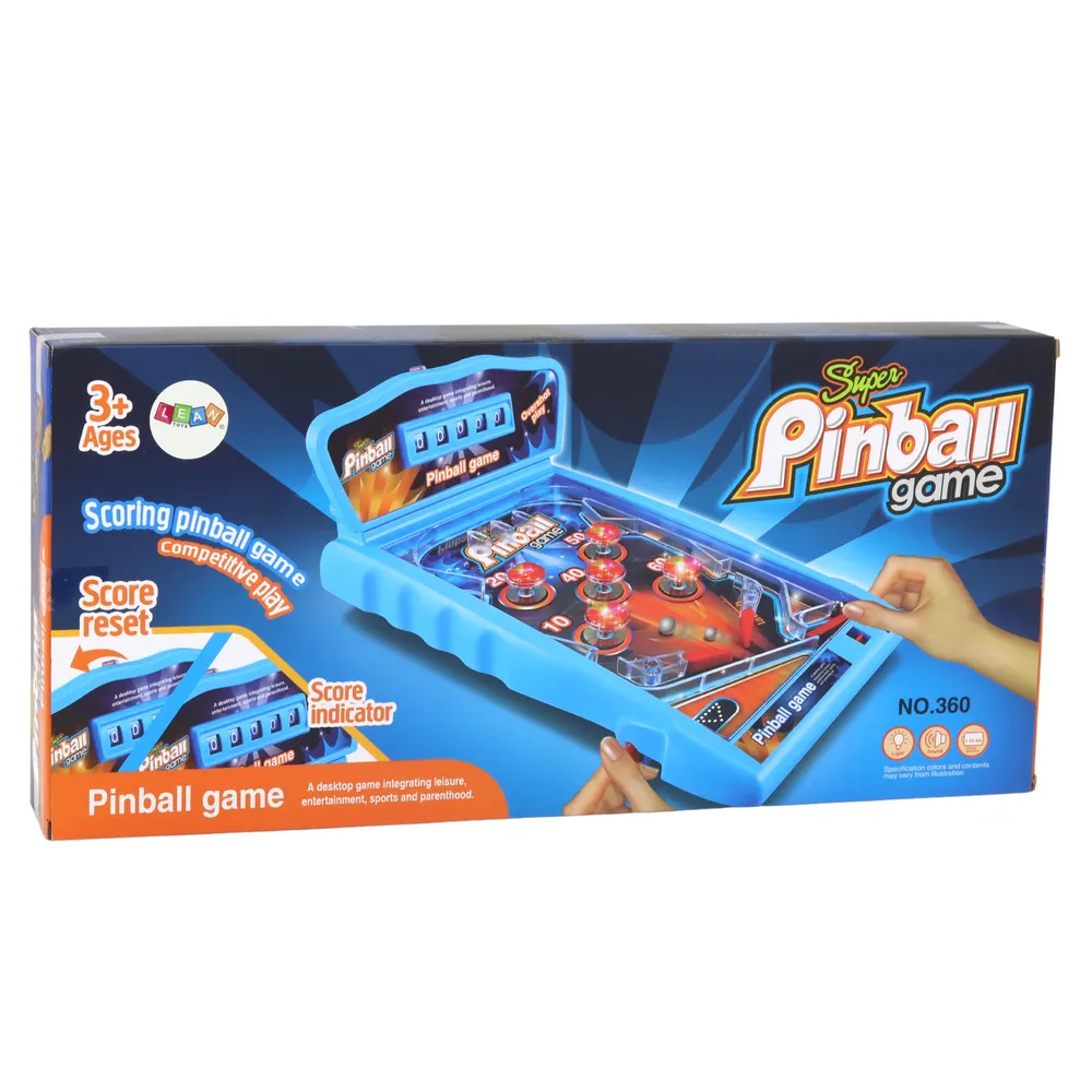 Zabawka pinball z podwójnym sterowaniem i efektami LED