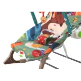 Interaktywny leżaczek 2w1 z dźwiękową zabawką lisek