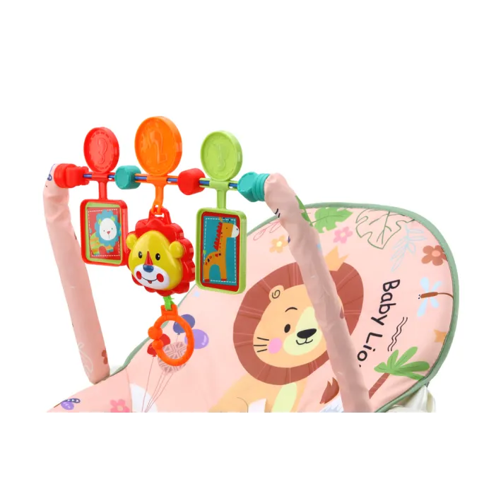 Krzesełko bujaczek dla dziecka z funkcją wibracji i melodyjek