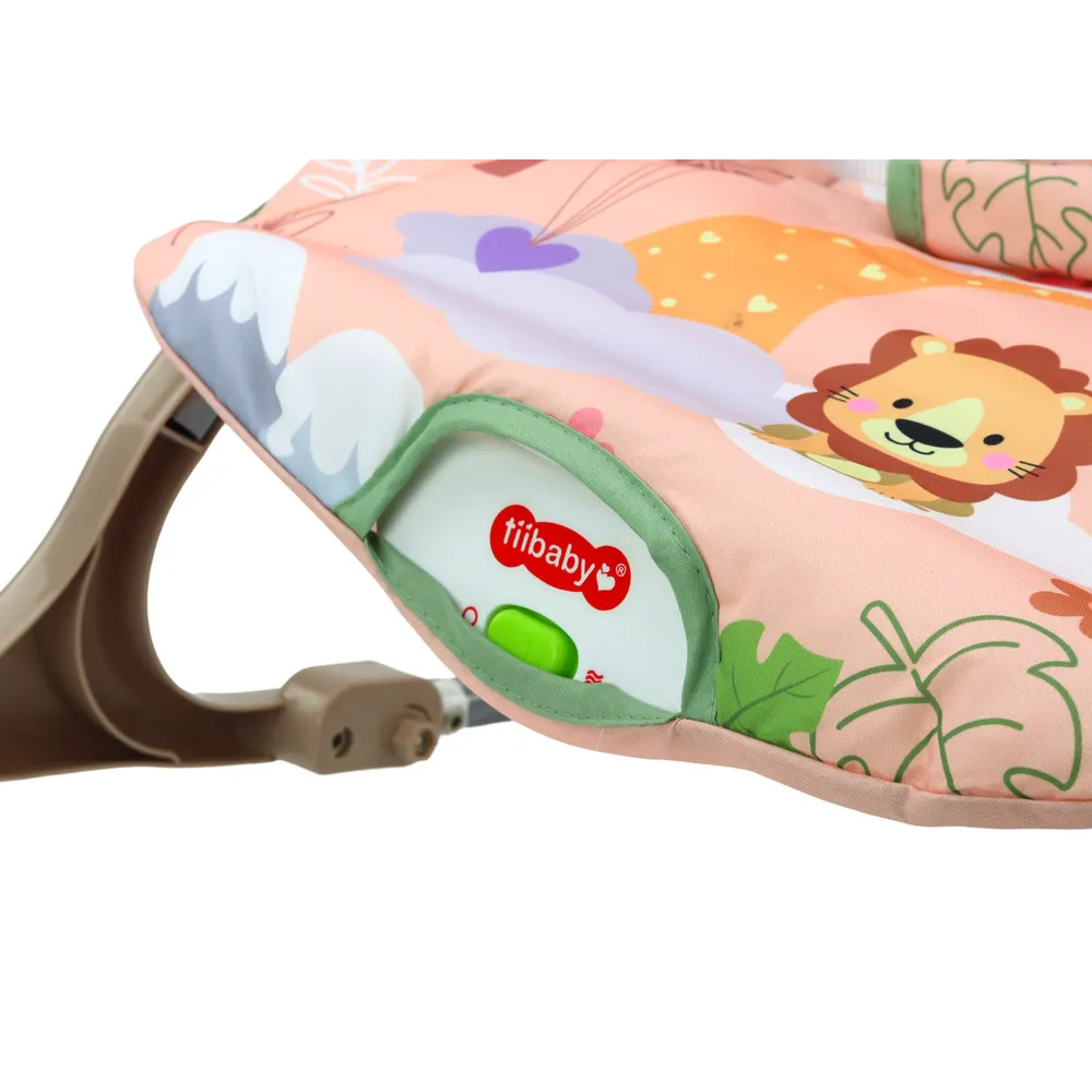 Bujaczek z antypoślizgową konstrukcją i trzypunktowymi pasami bezpieczeństwa