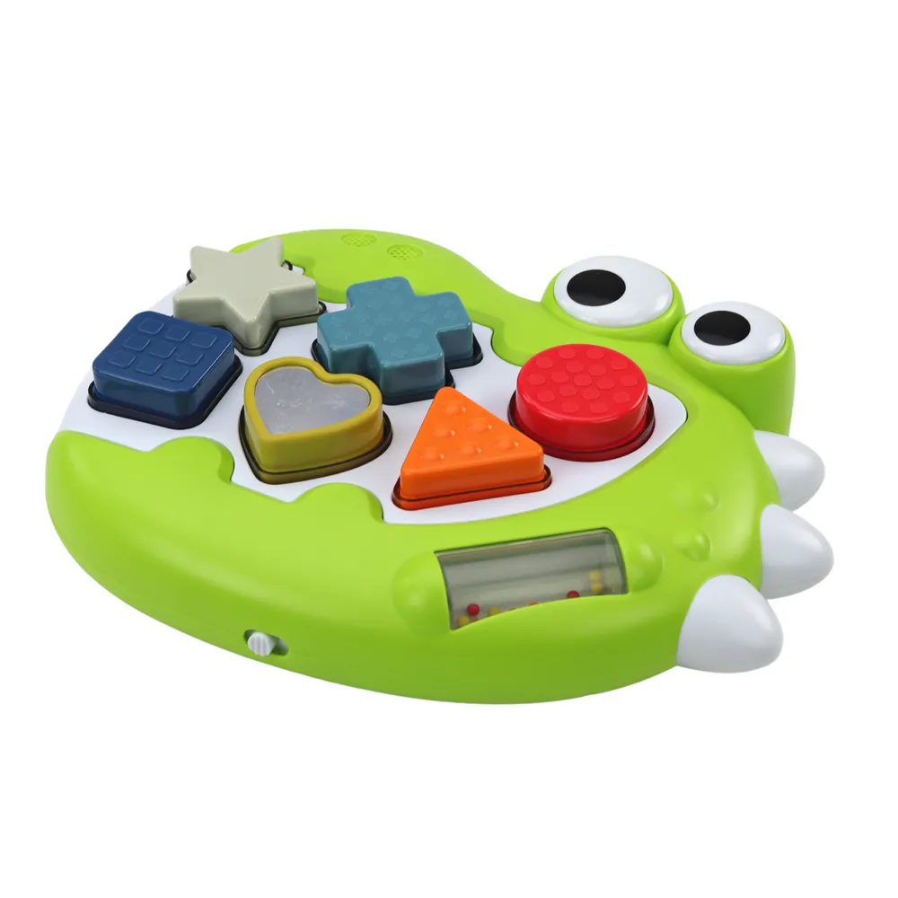 Interaktywna układanka dinozaur grający melodie i świecący