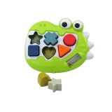 Zabawka edukacyjna dinozaur z kolorowymi klockami sensorycznymi