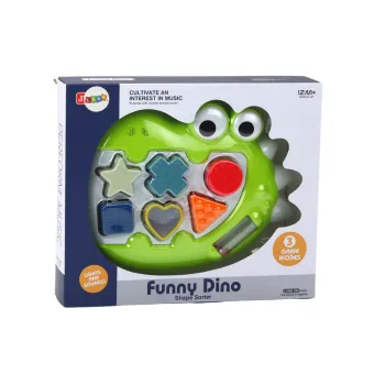 Bezpieczny sorter dinozaur rozwijający zmysły malucha