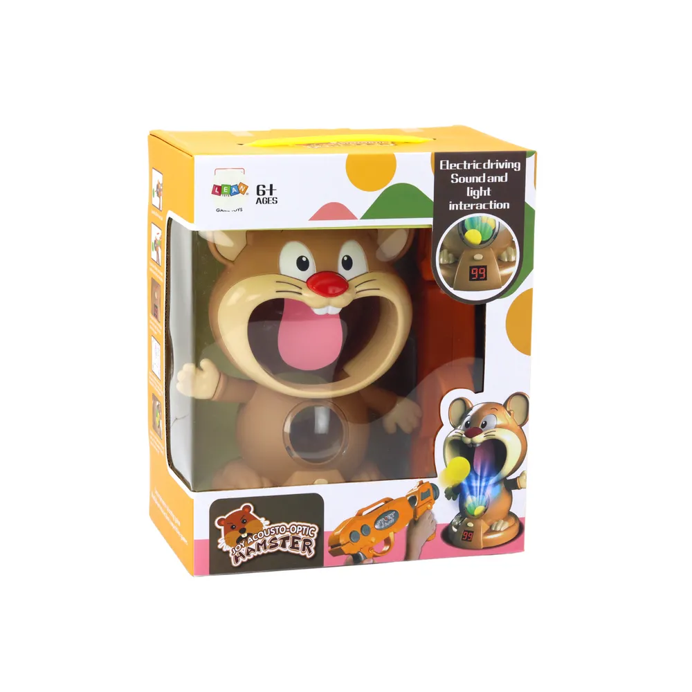 Gra zręcznościowa dla dzieci rozwijająca refleks — strzelanie do chomika