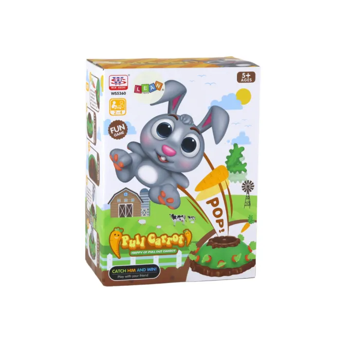 Interaktywna zabawka dla dzieci – gra ze skaczącym królikiem oraz marchewkami