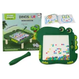 Tablica Magnetyczna Edukacyjna Dinozaur Pad Układanka Zielona Koraliki