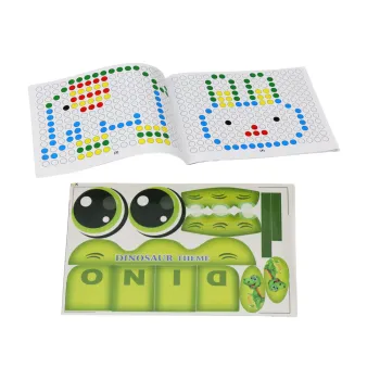 Stolik Tablica Magnetyczna Edukacyjna Dinozaur Pad Układanka Zielona