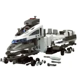 Kolorowa kolejka z akcesoriami i realistycznymi światłami