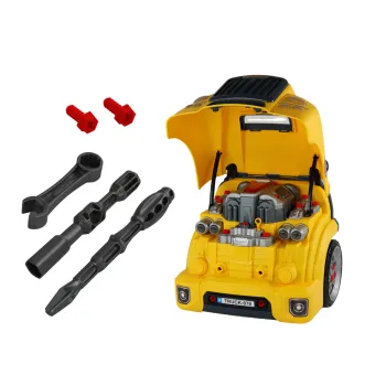 Warsztat silnik bus zabawka kreatywna z efektami dźwiękowymi