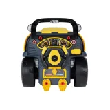 Edukacyjny żółty autobus z otwieraną maską i kołami do odkręcania