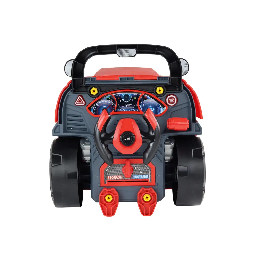 Ciężarówka edukacyjna z efektami świetlnymi i dźwiękowymi dla maluchów