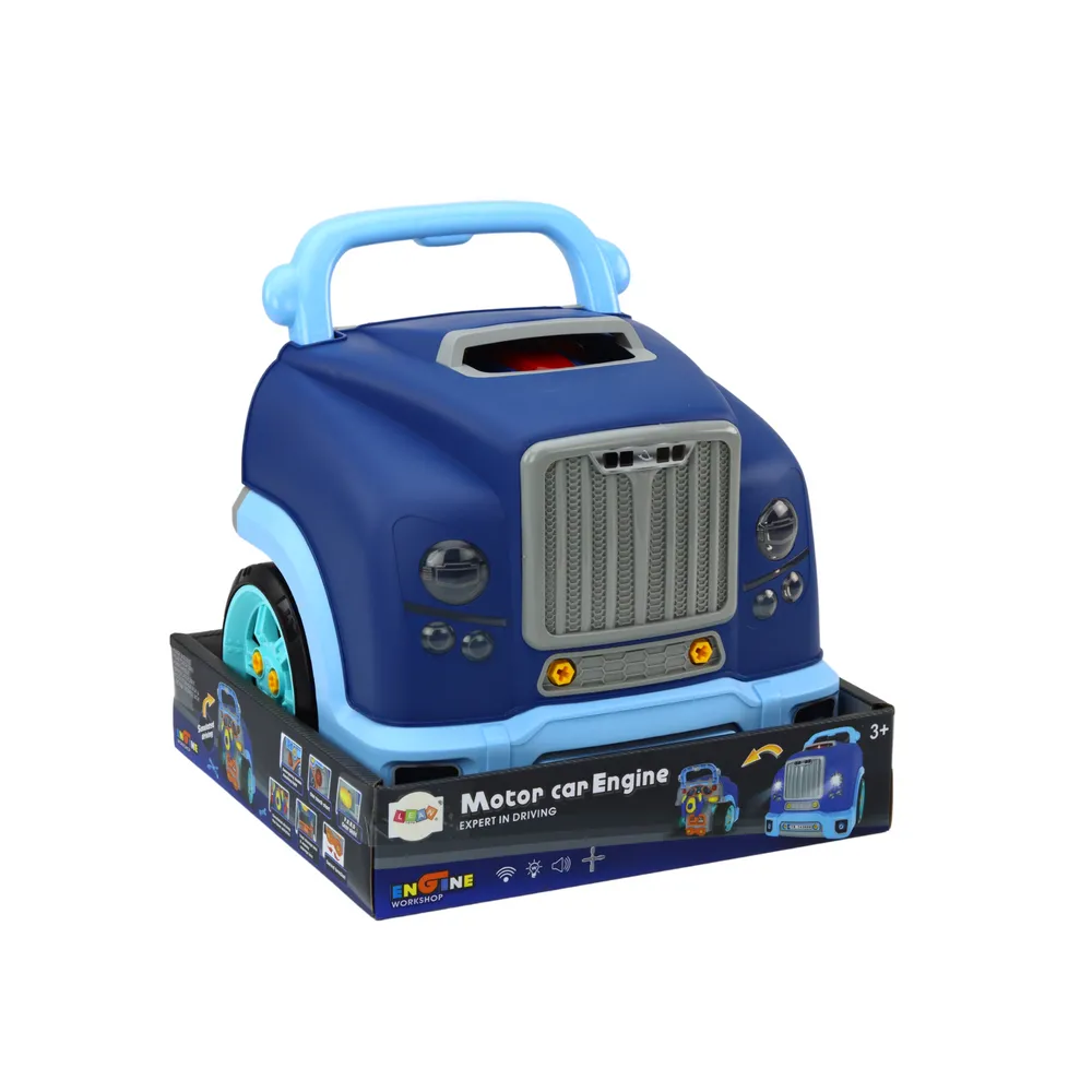 Edukacyjna zabawka ciężarówka do samodzielnego składania z narzędziami