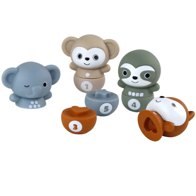 Kręgle dla dzieci z podziałem na dwie części, bezpieczne i edukacyjne