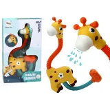 Żółta żyrafa jako zabawka prysznicowa do kąpieli dla dzieci