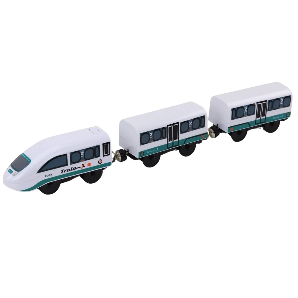 Most, posterunek policji i radiowóz w drewnianym zestawie kolejowym