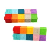 Bezpieczne klocki edukacyjne z wzorami i liczbami dla dzieci