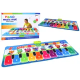 Interaktywna mata muzyczna dla dzieci z kolorowymi klawiszami i instrumentami