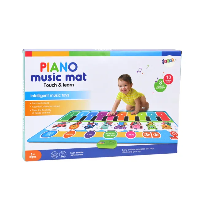 Kolorowa mata muzyczna do nauki melodii i instrumentów dla najmłodszych