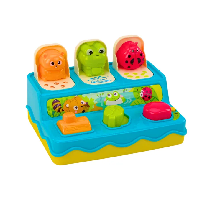 Interaktywna zabawka edukacyjna Pop Up z dźwiękami i światłami