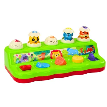 Zabawka Pop Up Wyskakujące Zwierzątka Panel Edukacyjny Dla Dzieci Dźwięki