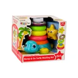 Zestaw edukacyjny dla maluchów Piramidka Żółwik na baterie z certyfikatem CE