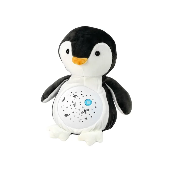 Miękki pingwin pluszowy jako usypiacz nocny dla niemowląt
