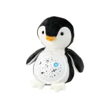 Miękki pingwin pluszowy jako usypiacz nocny dla niemowląt