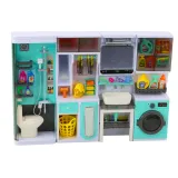 Realistyczny zestaw łazienkowy z akcesoriami do nauki przez zabawę