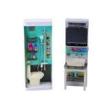 Kreatywny zestaw pralka, toaleta i prysznic do odgrywania ról