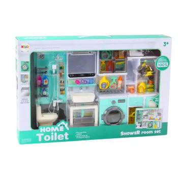 Zestaw edukacyjny łazienka 4w1 wspierający wyobraźnię i samodzielność