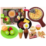 Zestaw fast food z pizzą i frytkami dla dzieci, 26 elementów